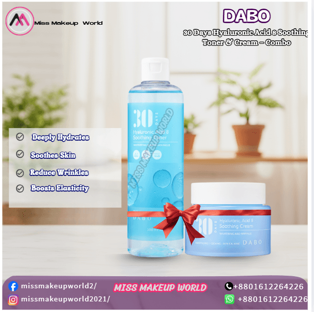 DABO 30 Days Hyaluronic Acid & Soothing Toner & Cream – Combo