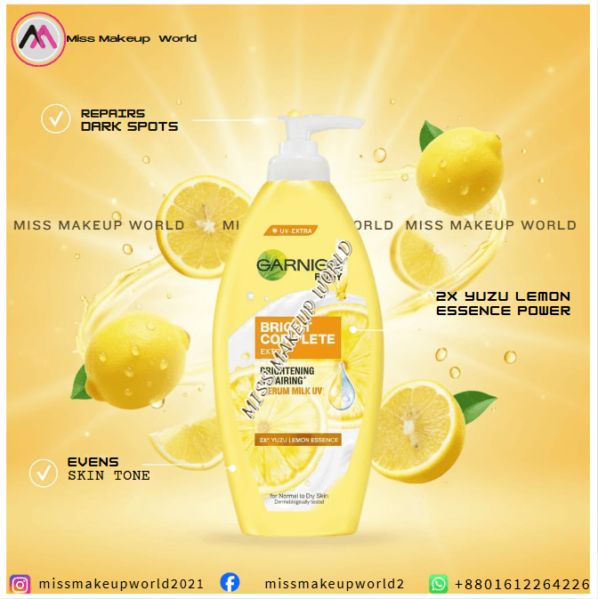 Garnier Vitamin C Bright Complete Serum Milk Lotion UV 