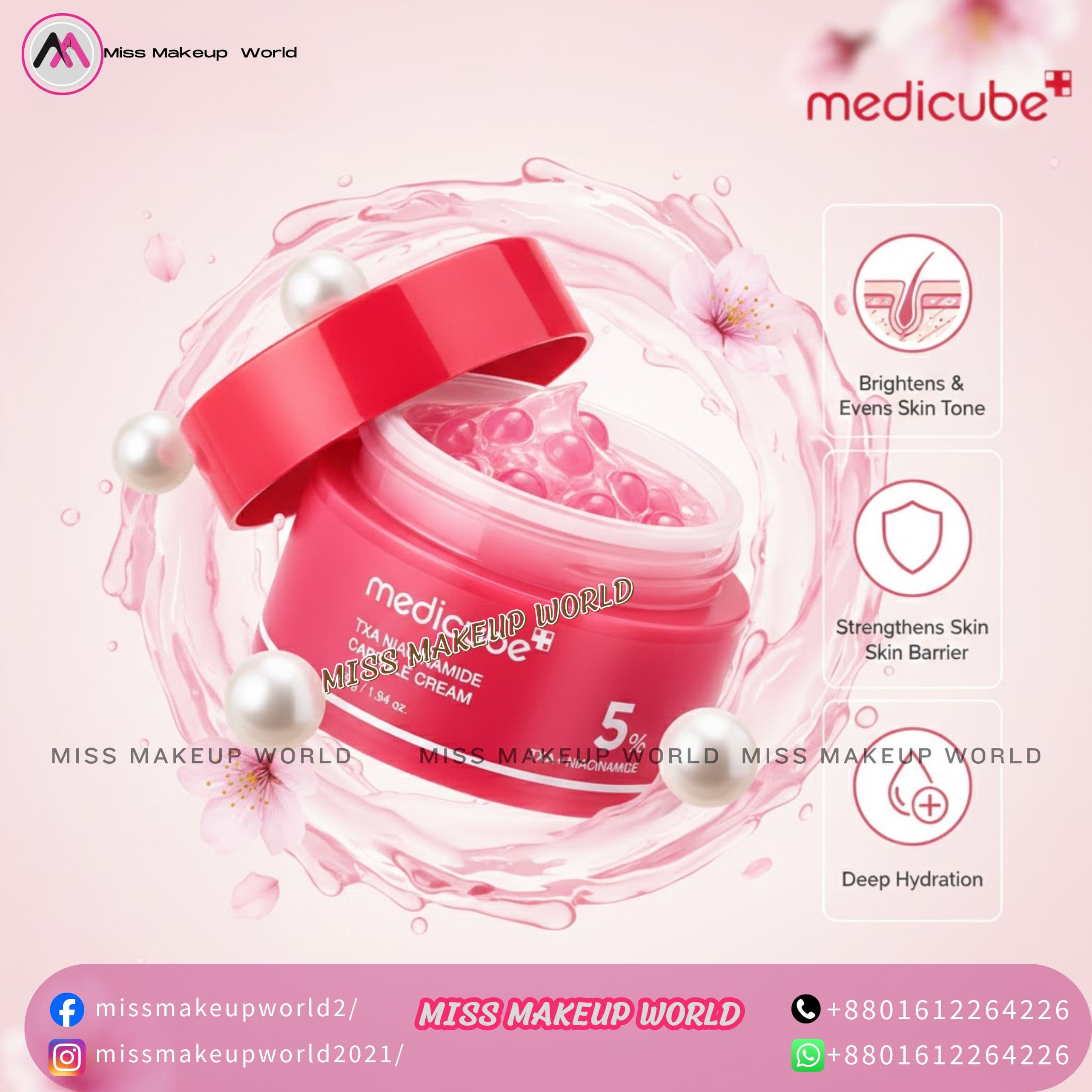 Medicube TXA Niacinamide Capsule Cream for dark spots and melasma - Miss Makeup World - image 2
