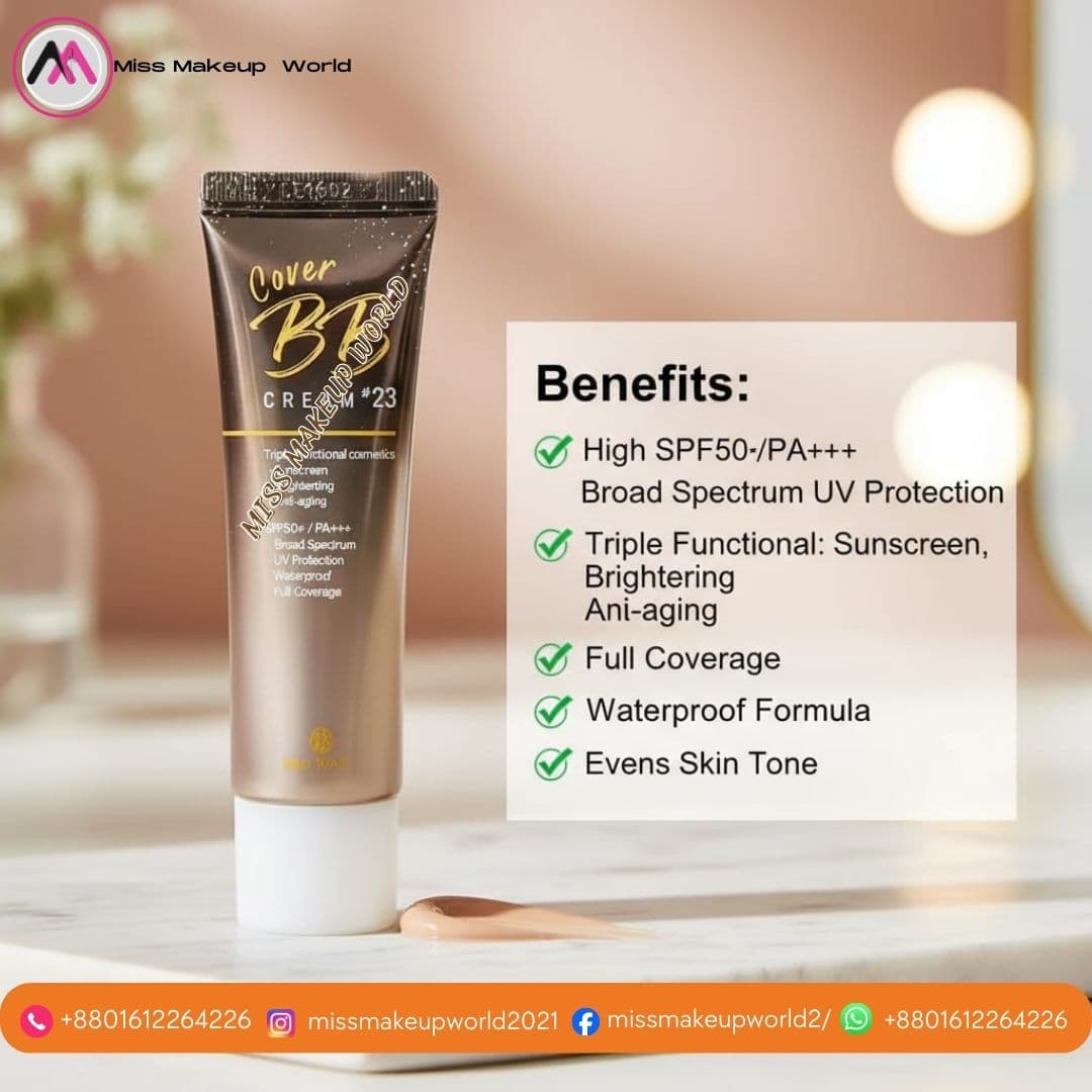 Pax Moly Cover BB Cream Shade 23 for natural coverage - Miss Makeup World