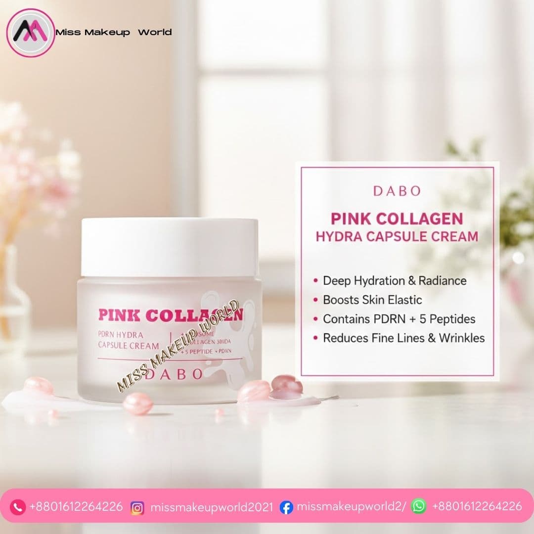 Dabo Pink Collagen PDRN Hydra Capsule Cream for skin rejuvenation - Miss Makeup World - image 2