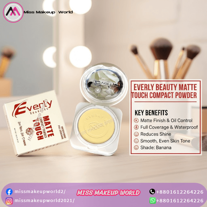 Everly Beauties Matte Touch Compact Powder with SPF15++