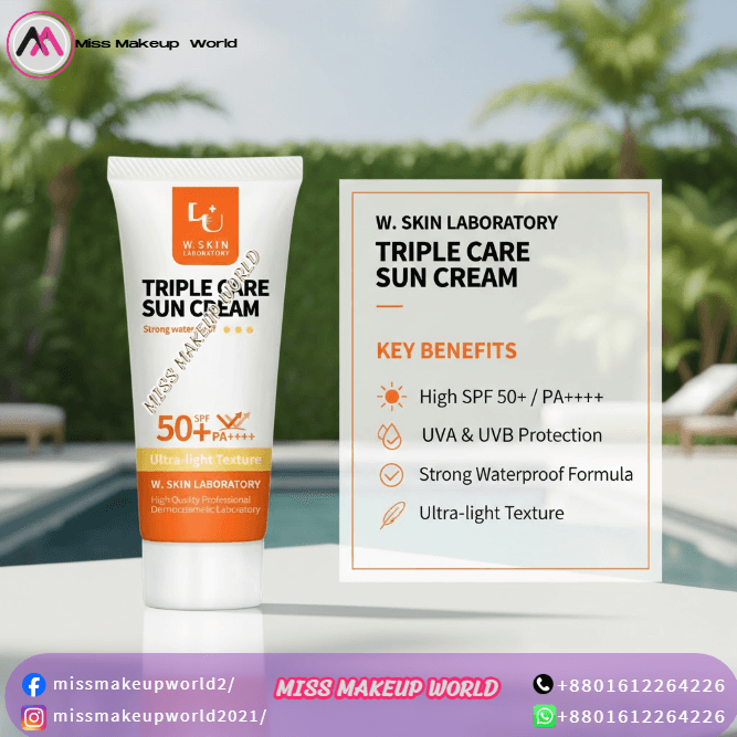 w.skin laboratory triple care sunscreen 60ml