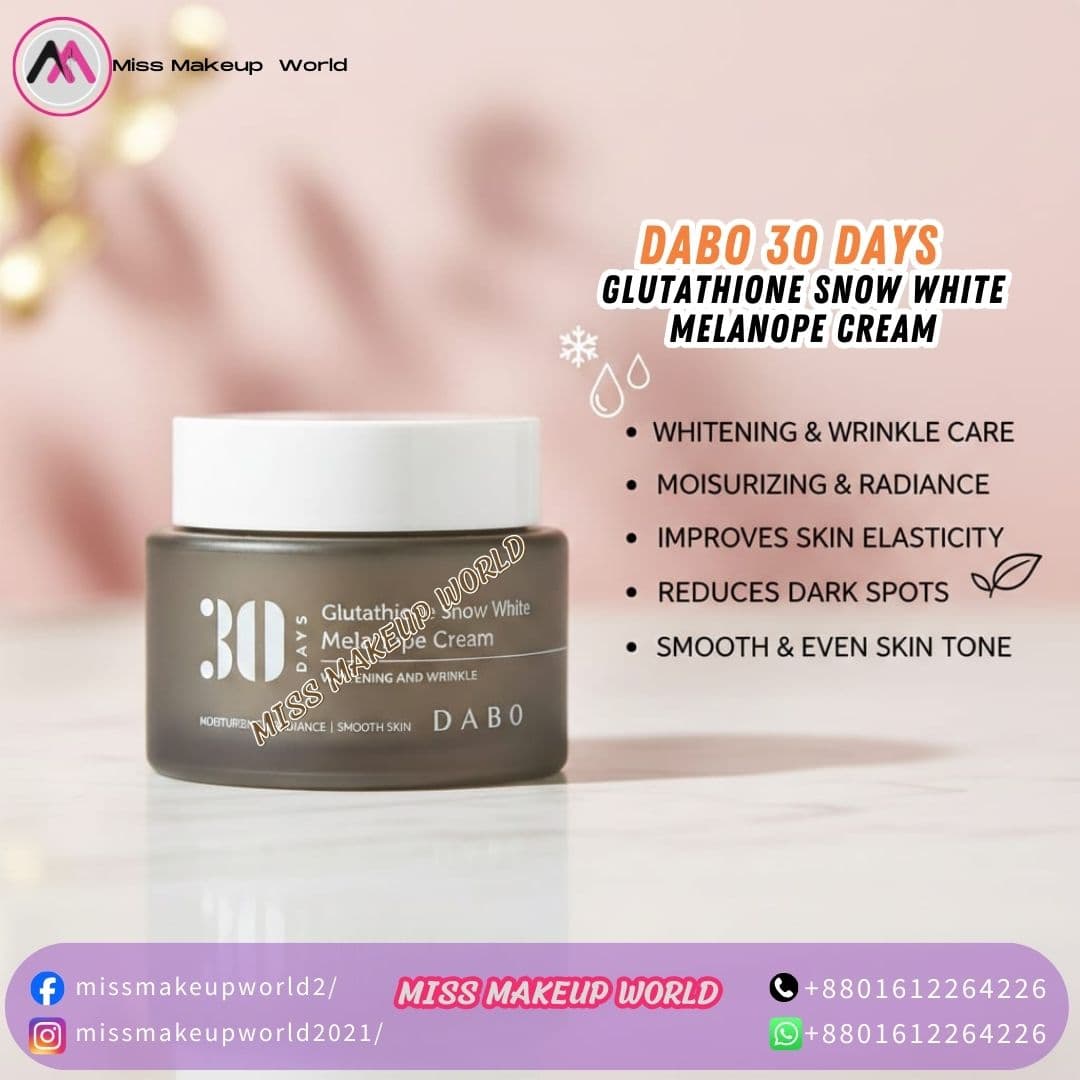 Dabo 30 Days Glutathione Snow White Melanope Cream for dark spots - Miss Makeup World