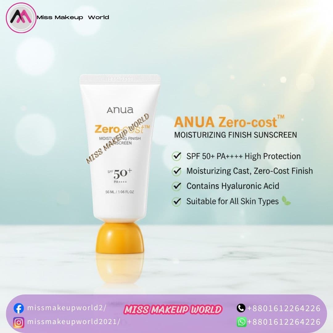Anua Zero-Cast Moisturizing Finish Sunscreen