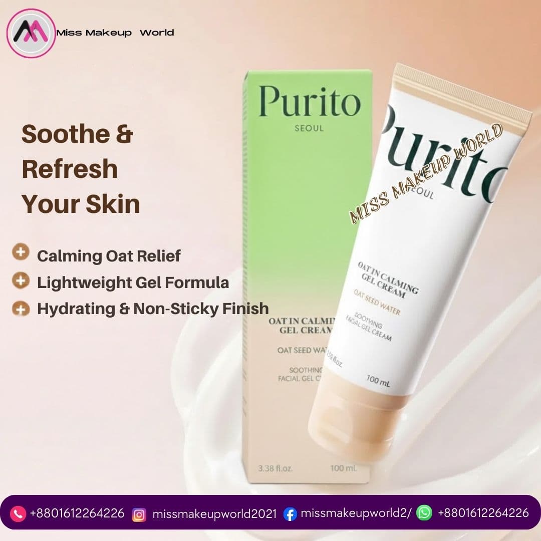 PURITO SEOUL Oat-In Calming Gel Cream for sensitive skin - Miss Makeup World