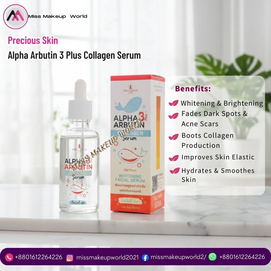Alpha Arbutin 3 Plus Collagen Serum for skin whitening - Miss Makeup World