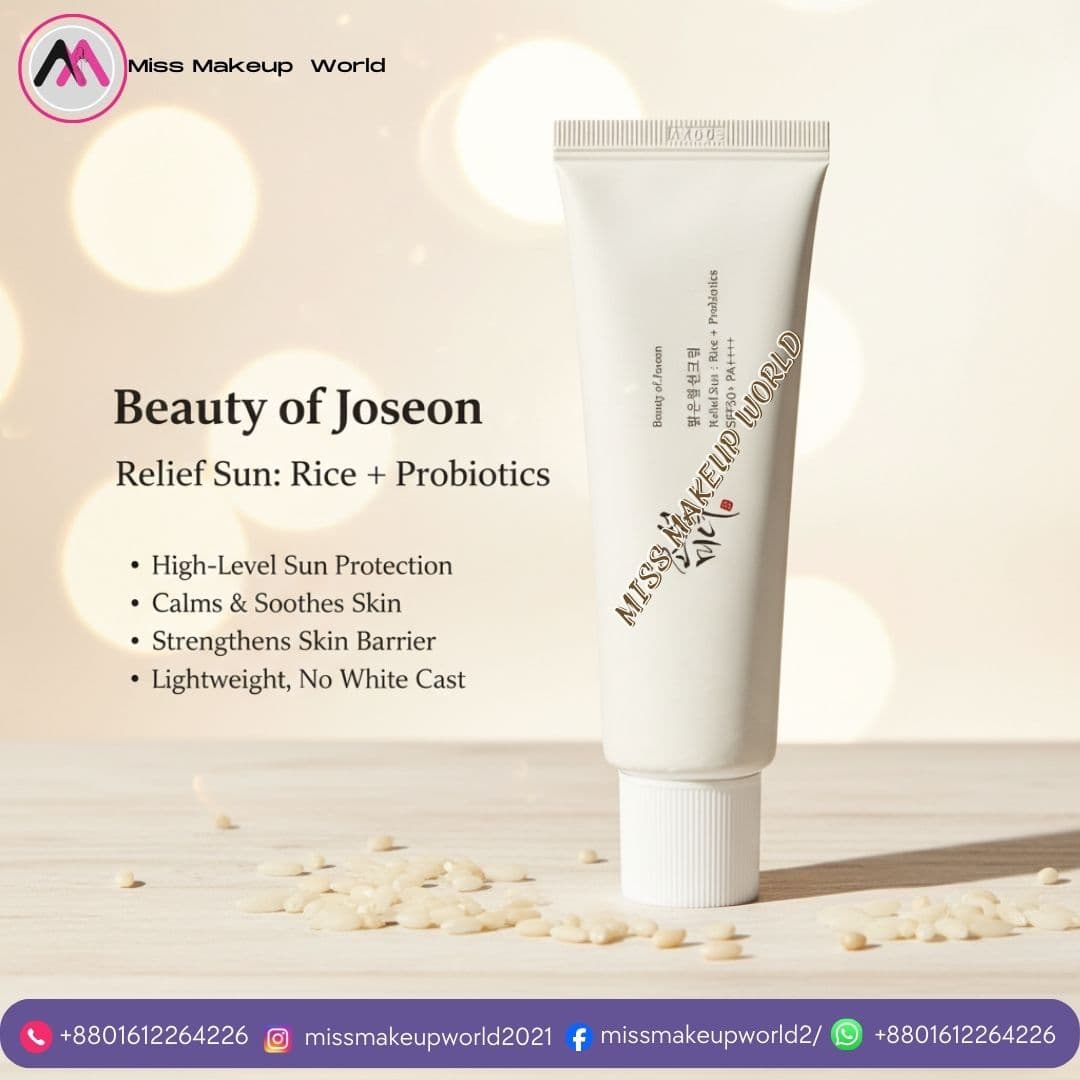 Beauty of Joseon Relief Sun Rice + Probiotics SPF50+ Sunscreen - Miss Makeup World