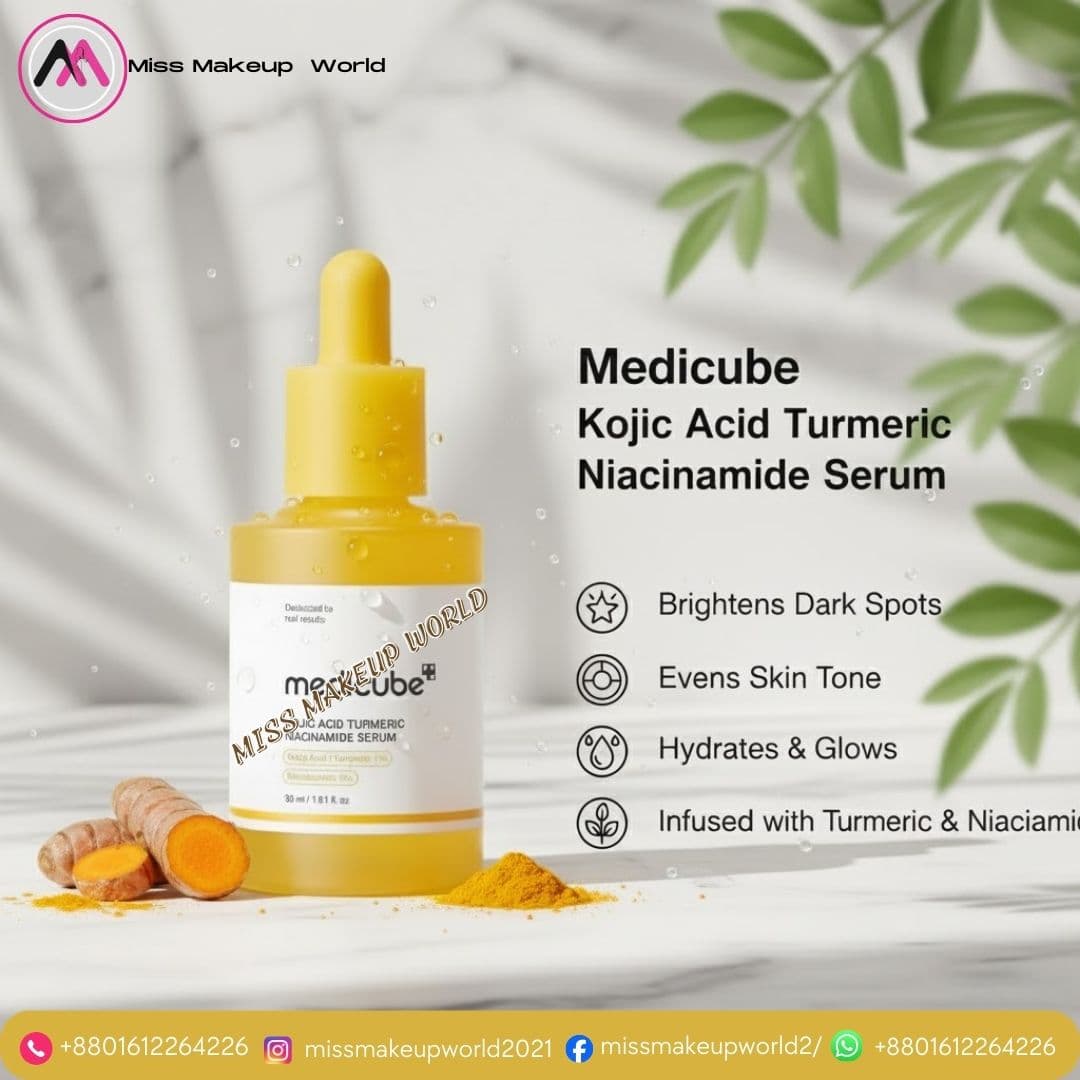 Medicube Kojic Acid & Turmeric Niacinamide Serum for bright skin - Miss Makeup World