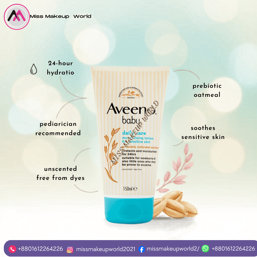 Aveeno Baby Daily Care Moisturising Lotion for sensitive skin - Miss Makeup World
